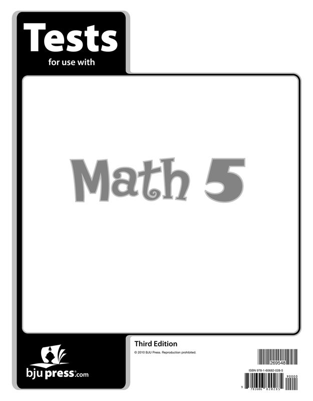 Math 5 Tests, 3rd ed.