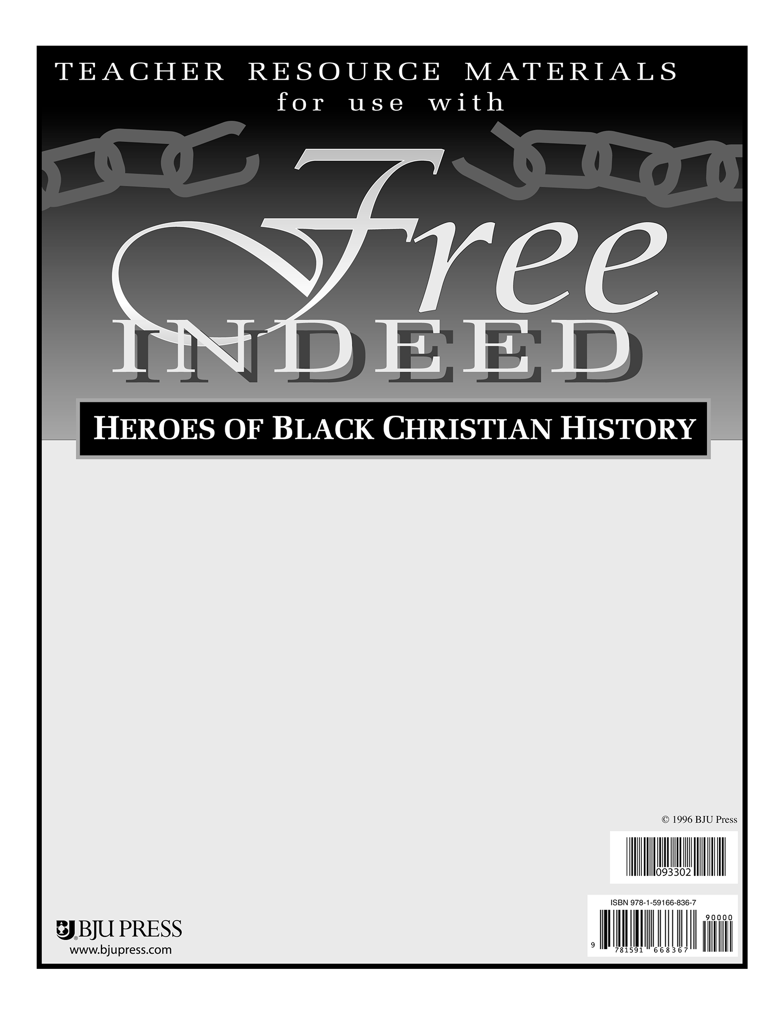 Free Indeed Teacher Resource BJU Press Homeschool