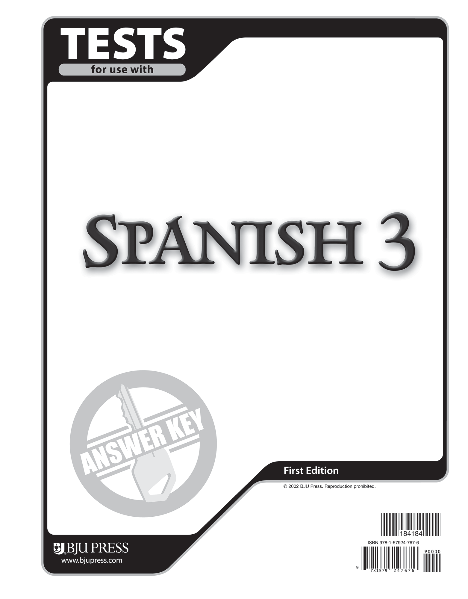 Spanish 3 Tests Answer Key | BJU Press Homeschool