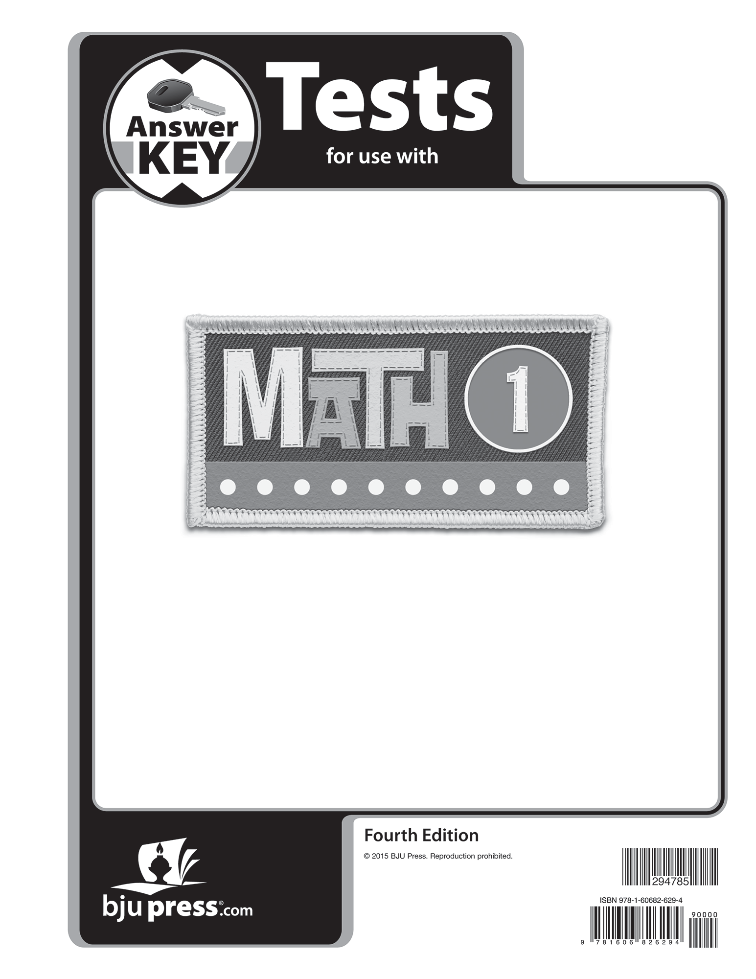 Math 1 Tests Answer Key, 4th ed.