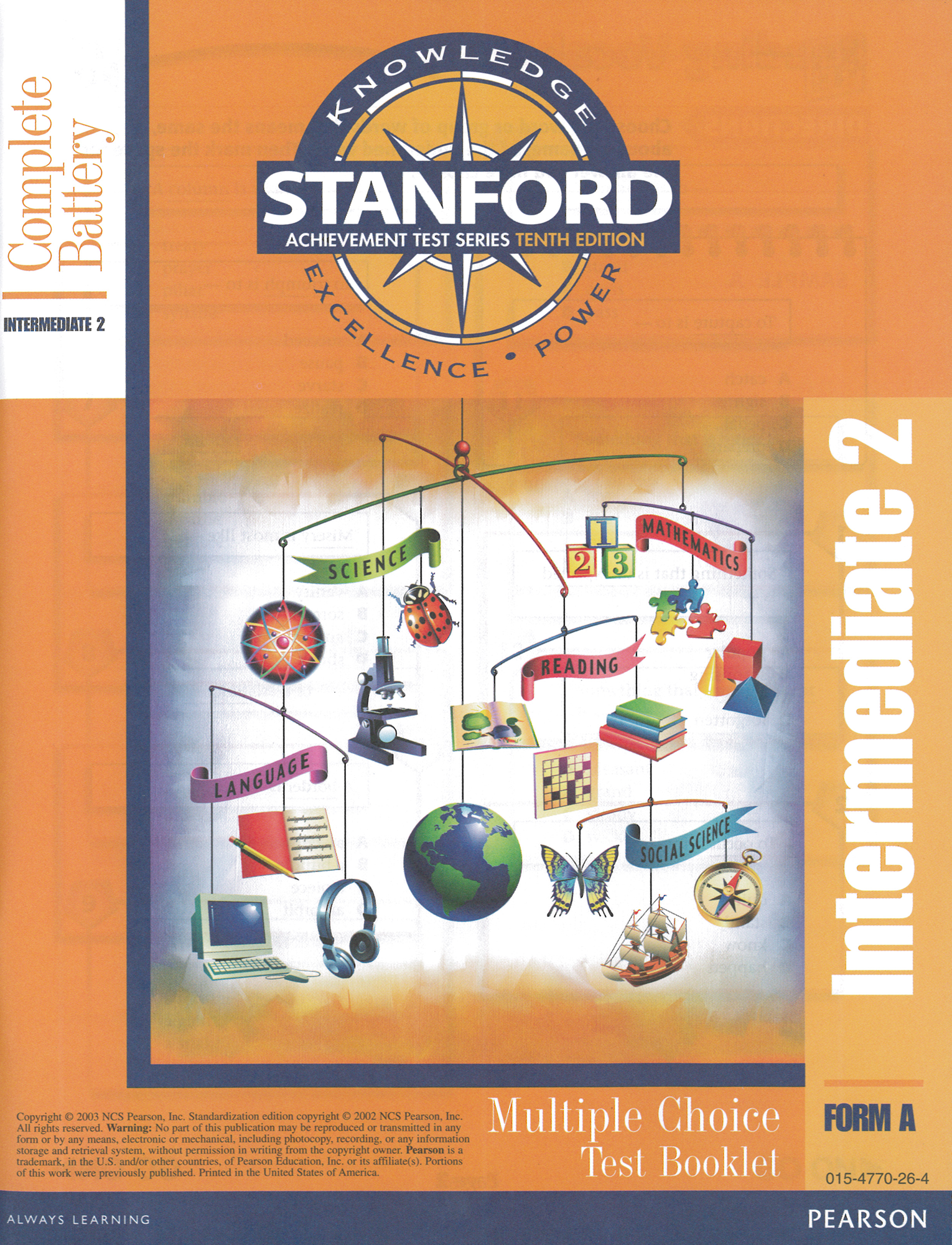 Stanford 10 Gr5 Sprg Combo Test (Int 2/OLSAT E): Student Kit | BJU