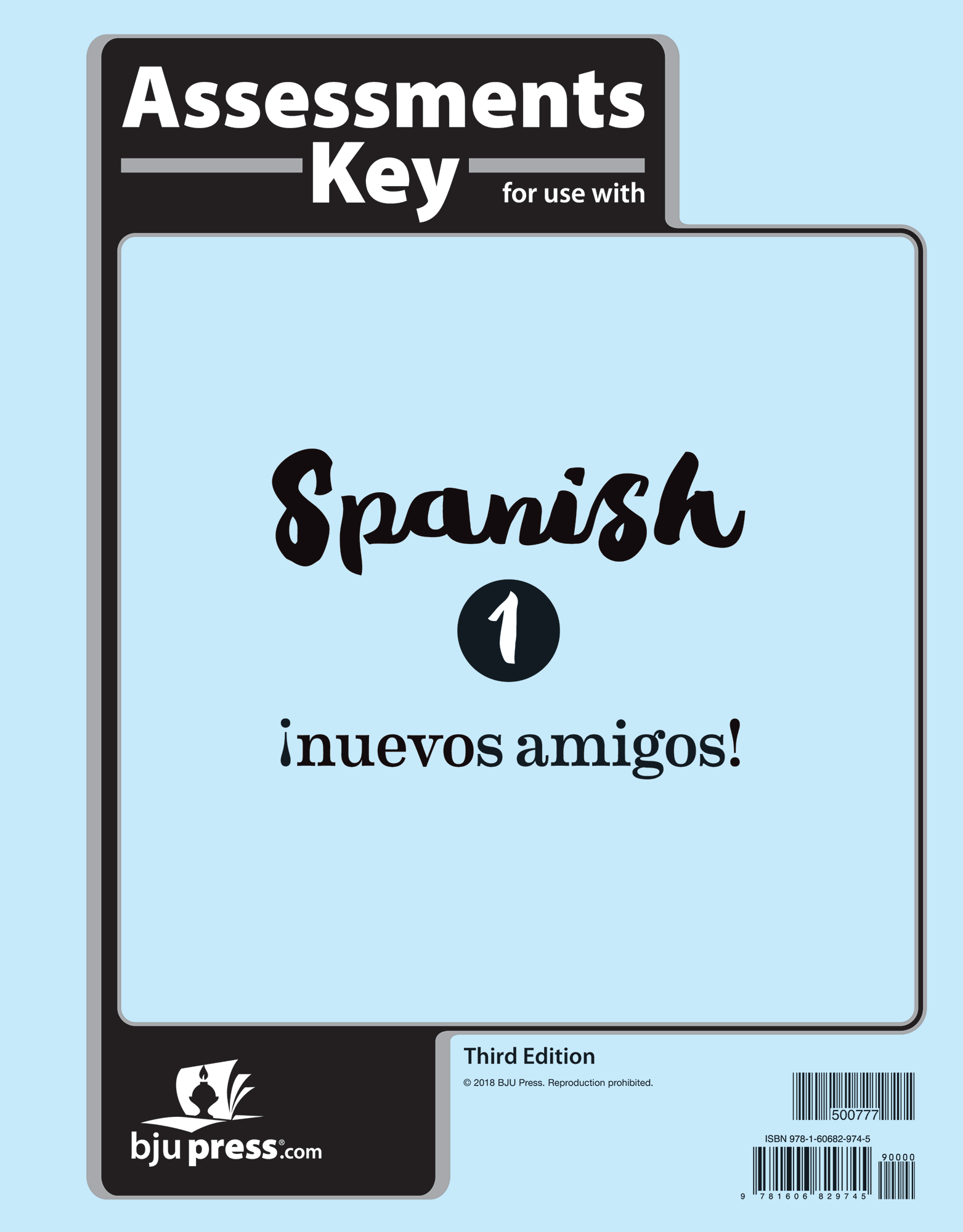 語学・辞書・学習参考書 American English III Part 1 & 2 Spanish 1 Assessments Answer Key, 3rd ed. | BJU Press Homeschool