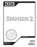 Spanish 2 Tests Answer Key, 2nd ed.