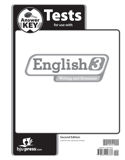English 3 Tests Answer Key, 2nd ed.