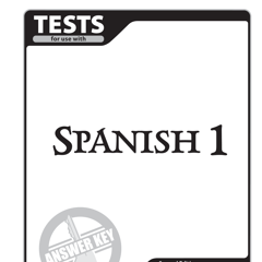 Spanish 1 Tests Answer Key, 2nd ed. | BJU Press Homeschool