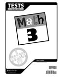 Math 3 Tests Answer Key, 3rd ed.