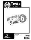Heritage Studies 6 Tests Answer Key, 3rd ed.
