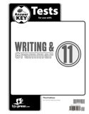 Writing & Grammar 11 Tests Answer Key, 3rd ed.