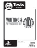 Writing & Grammar 10 Tests Answer Key, 4th ed.