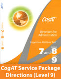 CogAT Form 7 Lvl 9 Test Directions: Test Administrator Kit
