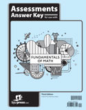 Fundamentals of Math Assessments Answer Key, 3rd ed.