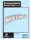 Math 3 Assessments Answer Key, 5th ed.
