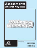 Writing & Grammar 3 Assessments Answer Key, 4th ed.